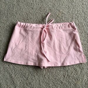 Edikted Light Pink bayside slitted micro light pink Women's Skorts size large